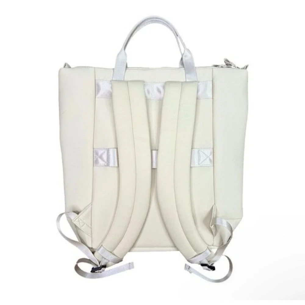 All in Motion Neoprene Backpack Tote Bag Cream Off White Laptop Sleeve NWT